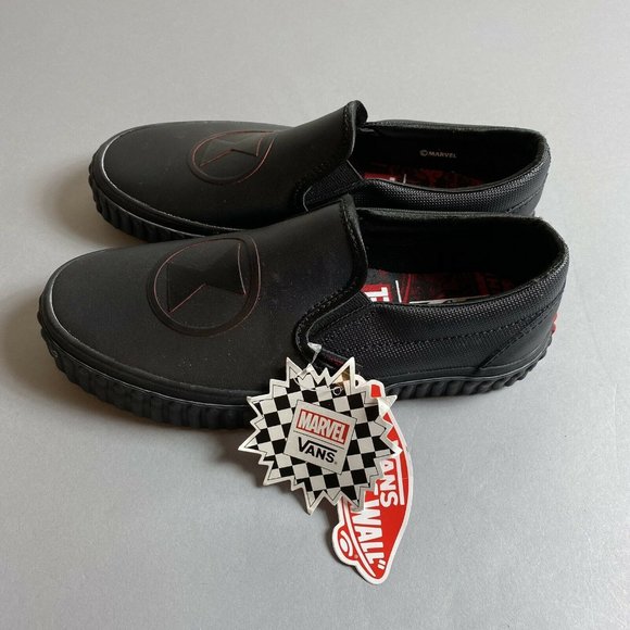 Vans x Marvel Classic Slip-On Black Widow Sneakers - Picture 2 of 8